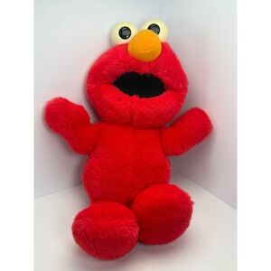 Vintage 1995 Tyco Sesame Street Elmo Plush 14 inch ** Laughs, Does not Shake ***